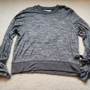 Abercrombie & Fitch dark gray sweater with tie sleeves